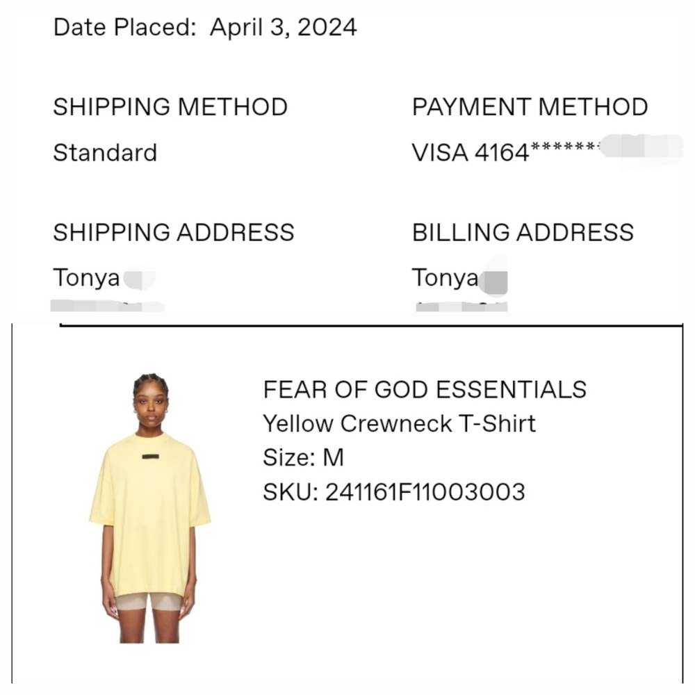 NWT Fear of GOD Tshirt - Picture 7 of 12